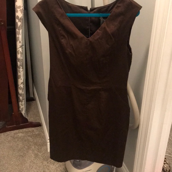Chocolate Brown sheath dress size 10 - Picture 1 of 4